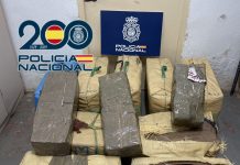 Detenidas tres personas en Valdepeñas tras pillarles más de 400 kilos de hachís