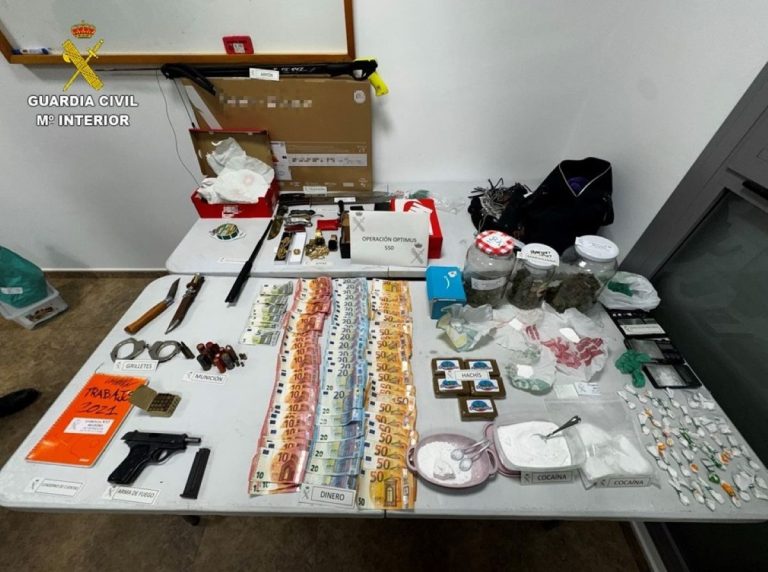 Detenidos en Bolaños de Calatrava con más de medio kilo de cocaína