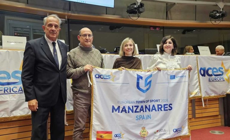 Manzanares recoge la designación como Villa Europea del Deporte 2026
