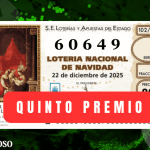 El 60.649, quinto premio de la Lotería, reparte suerte en Cuenca y Toledo
