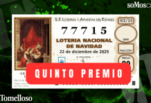 El 77.715, quinto premio de la Lotería, dotado con 60.000 euros, llega a Guadalajara