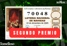 El 70.048, segundo premio de la Lotería de Navidad, cae íntegro en Madrid