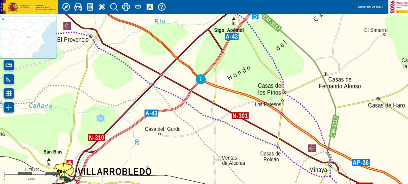 La carretera con la recta más larga de España está entre Cuenca y Albacete