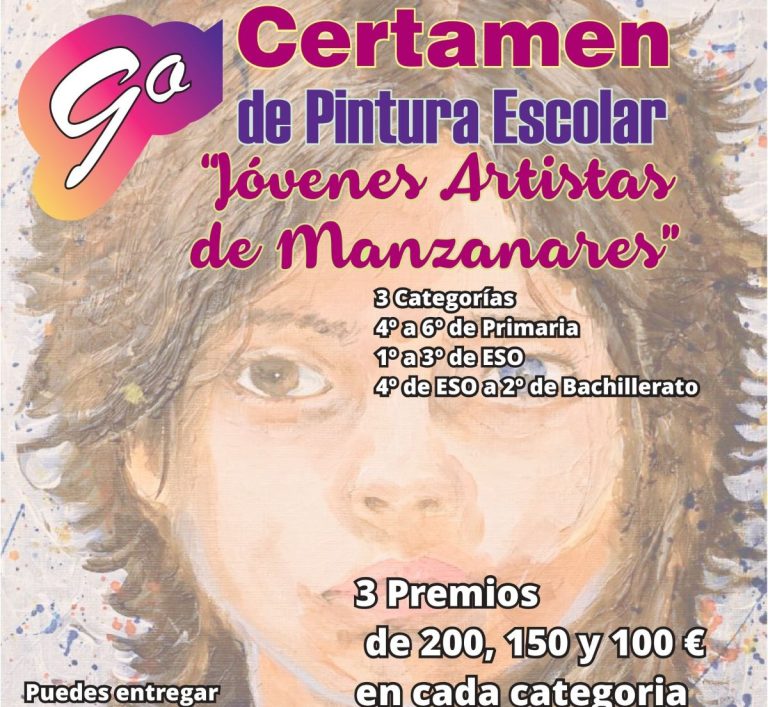 Manzanares convoca el IX Certamen Escolar de Pintura ‘Jóvenes Artistas’
