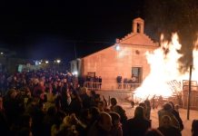 Suspendida la hoguera de San Blas en Manzanares por el fuerte viento