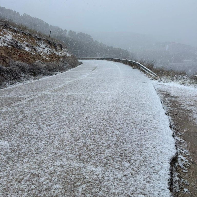 Cerrado el Camino de los Jerónimos por la nevada en Cuenca