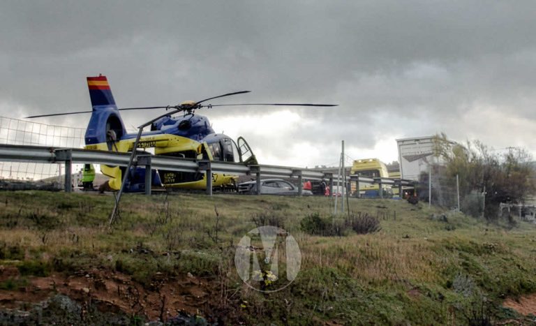 Fallece una mujer de 30 años tras una colisión en cadena provocada por una granizada en la A-3