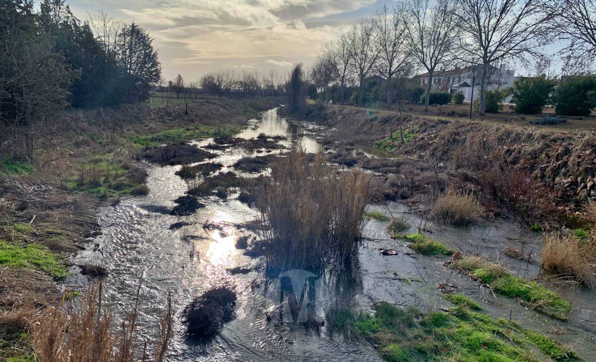 El río Azuer vuelve a llevar agua a su paso por Membrilla y Manzanares tras las intensas lluvias de febrero
