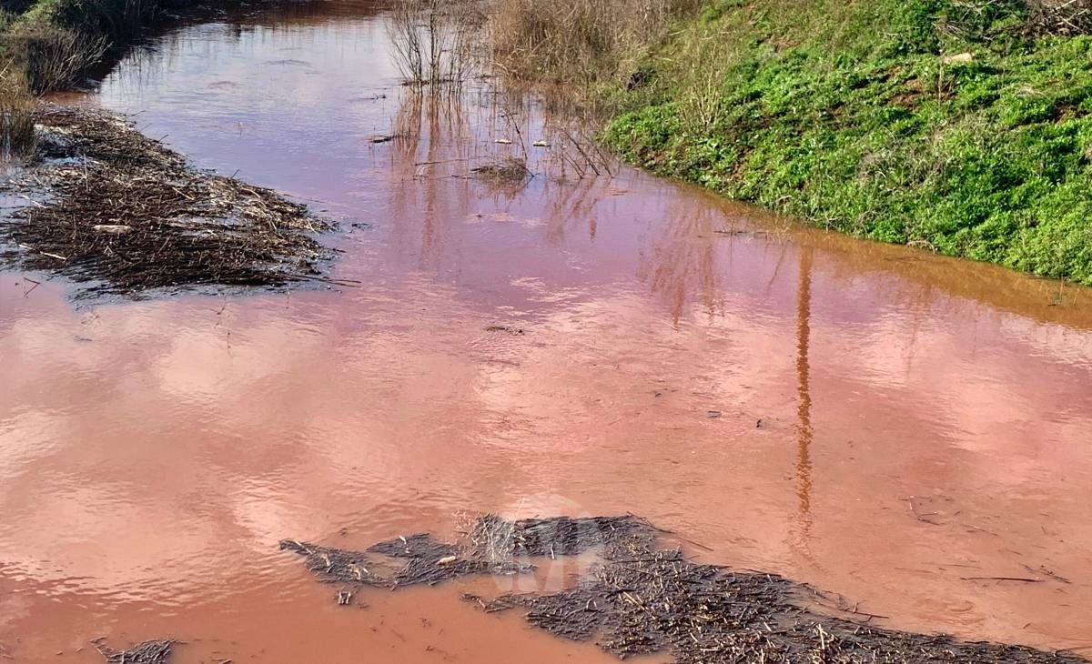 El río Azuer vuelve a llevar agua a su paso por Membrilla y Manzanares tras las intensas lluvias de febrero
