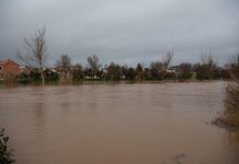 El Tajo se desborda: ya son 28 las estaciones en alerta roja mientras 27 presas alivian agua sin tregua