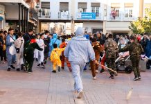 El ‘Perlé’, la figura del Carnaval de Herencia que persigue a niños látigo en mano
