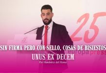 Sin firma pero con sello, cosas de bisiestos