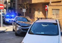 Tres heridos en una colisión entre dos coches en la calle Sebastián de Covarrubias de Cuenca