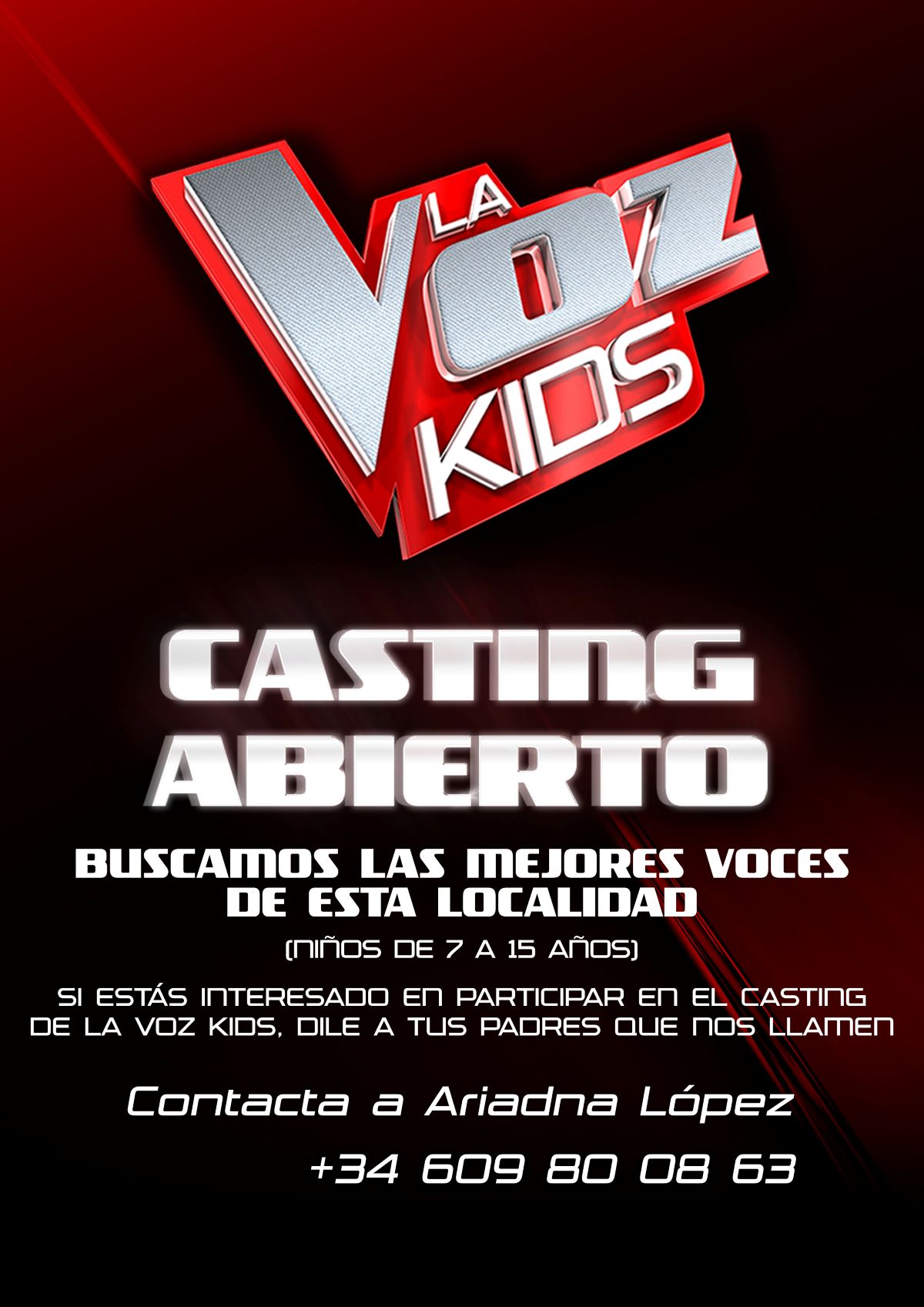 Se buscan los mejores talentos de Castilla-La Mancha para participar en 'La Voz Kids'