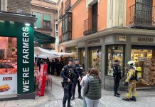 Incendio en un bloque de dos pisos en Toledo provocado por una estufa