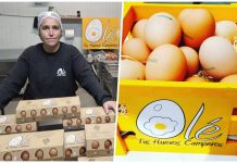 «Olé tus huevos camperos», la singular marca que vende desde un pueblo de Guadalajara