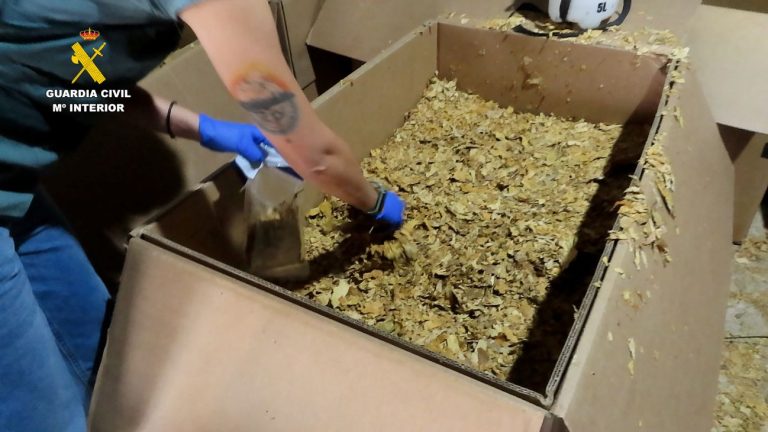 La incautación de 1.200 kilos de picadura de tabaco en Las Pedroñeras termina con una red desmantelada