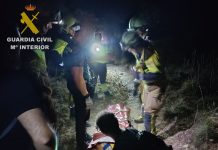 Rescate junto al río Júcar de un albaceteño que cayó desde 6 metros mientras hacía barranquismo