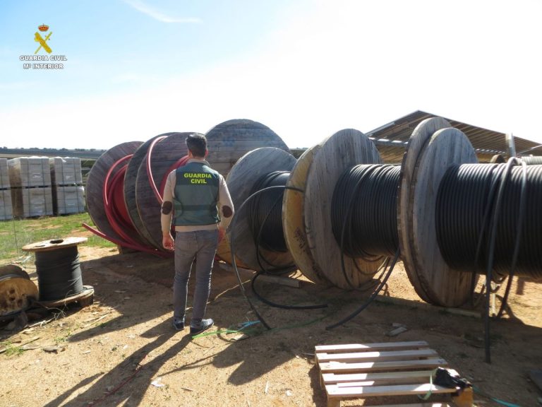 Cinco investigados por el robo de cable de cobre en plantas fotovoltaicas de la Manchuela conquense