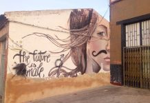 Denuncian la vandalización del mural “The future is female” en Torrijos