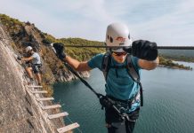 Colgarse de las rocas en Guadalajara: la adrenalina de la Vía Ferrata «Boca del Infierno»