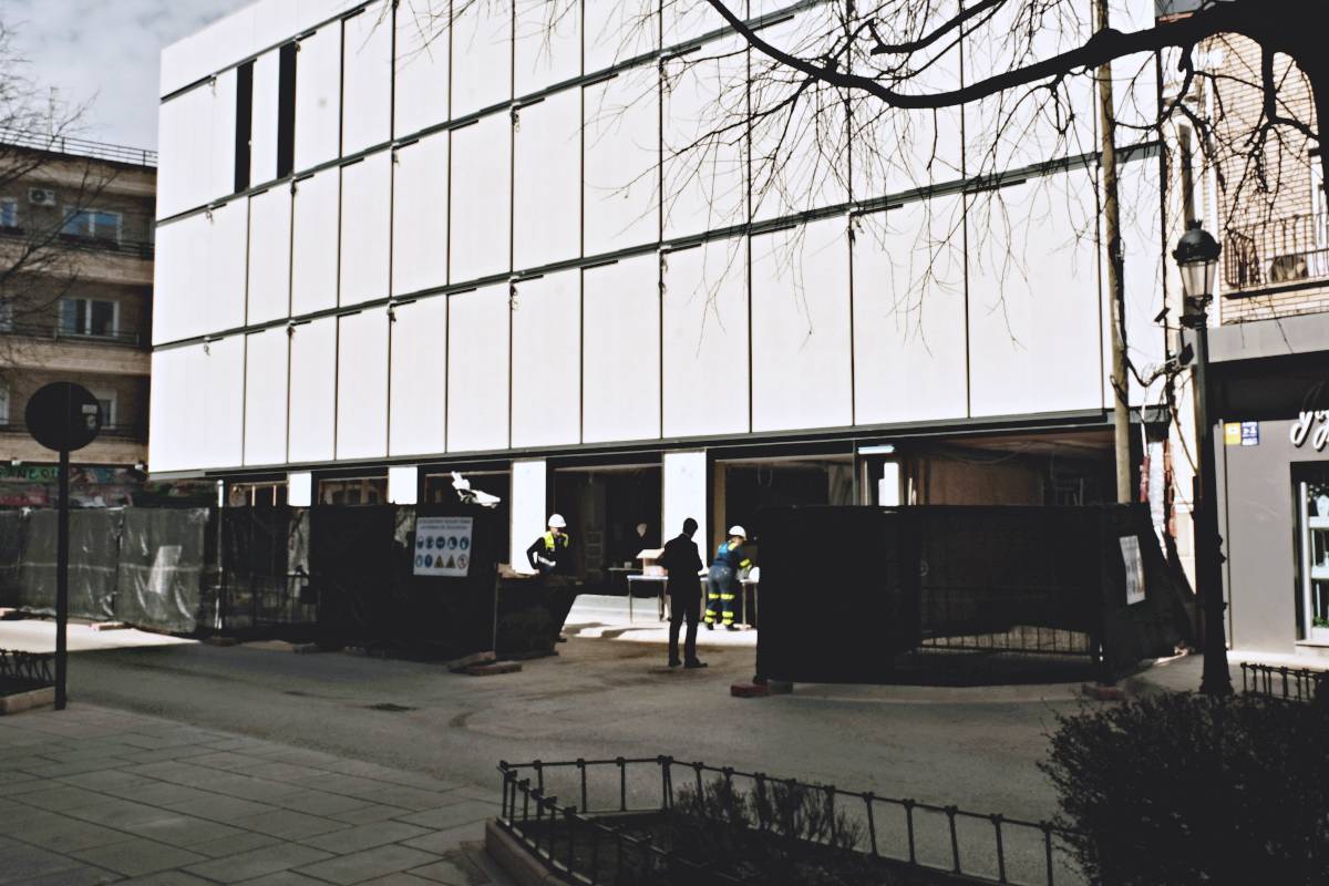 Así avanzan las obras en Tomelloso del primer hotel reubicable de Europa