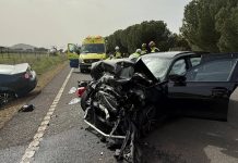 Un fallecido y tres heridos, entre ellos una menor, en un accidente en Corral de Calatrava