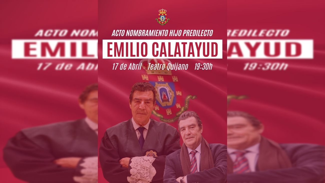 El juez Emilio Calatayud será Hijo Prodilecto de Ciudad Real desde este viernes