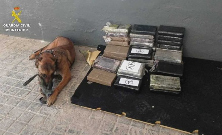 Interceptados casi 46 kilos de cocaína en un control de la A-4 a su paso por Manzanares