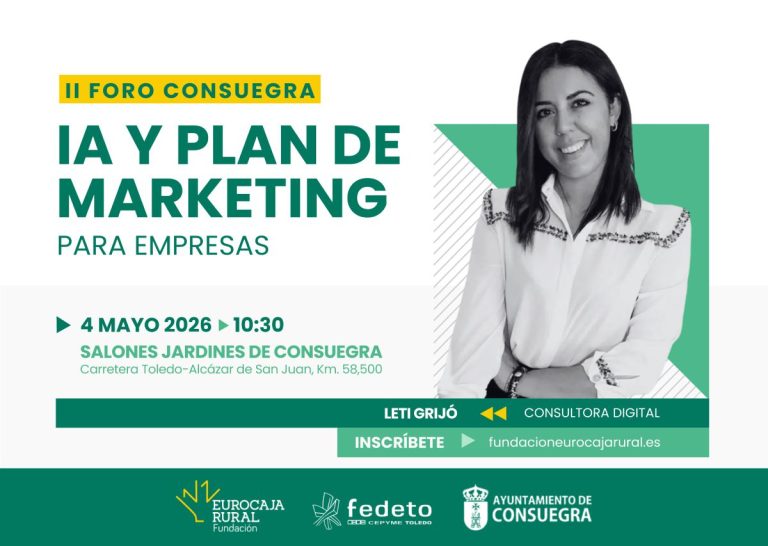Fundación Eurocaja Rural y FEDETO impulsan el uso práctico de la Inteligencia Artificial en empresas de Consuegra y su comarca