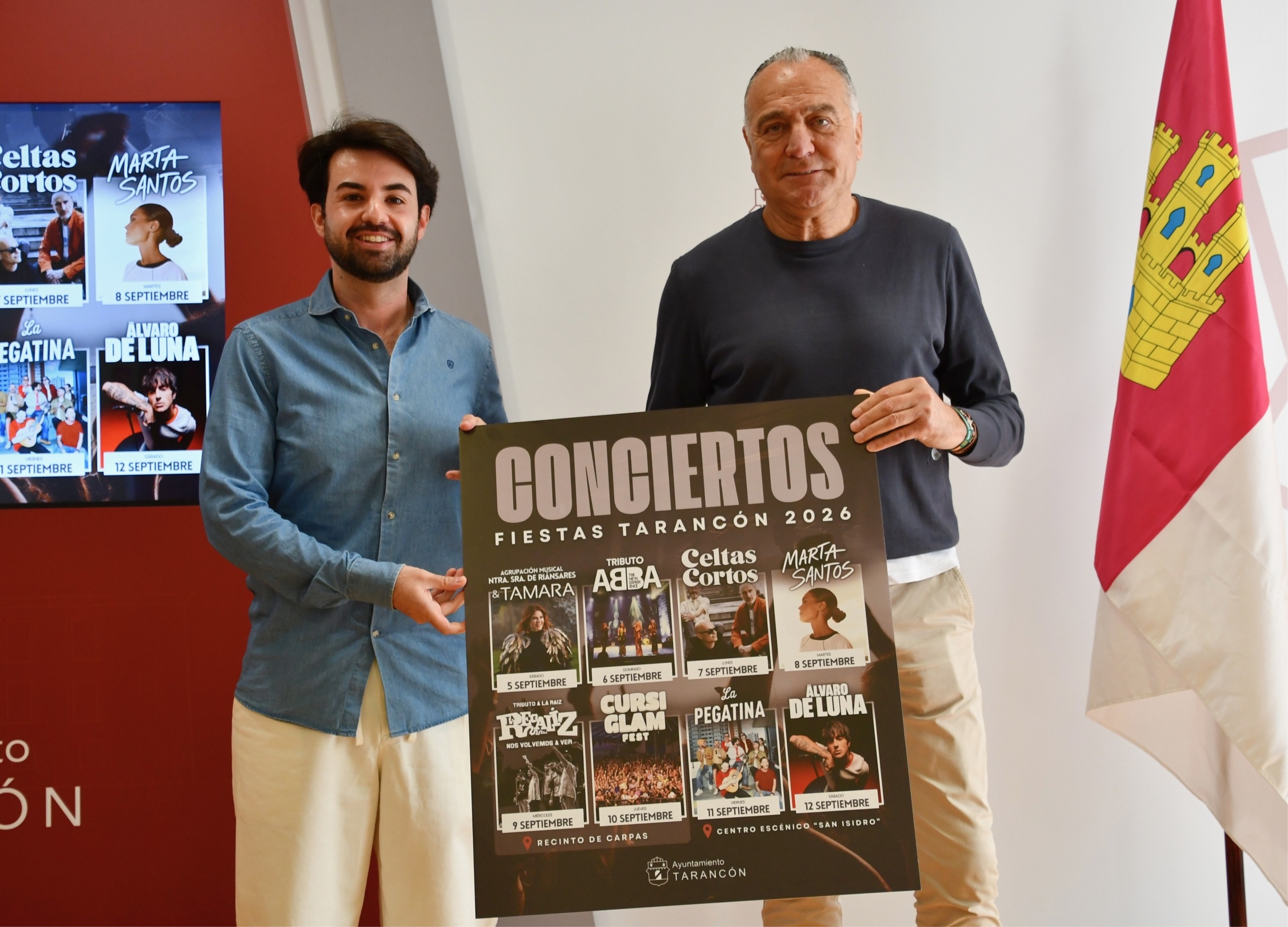 Celtas Cortos, Marta Santos, La Pegatina y Álvaro de Luna encabezarán las fiestas patronales de Tarancón