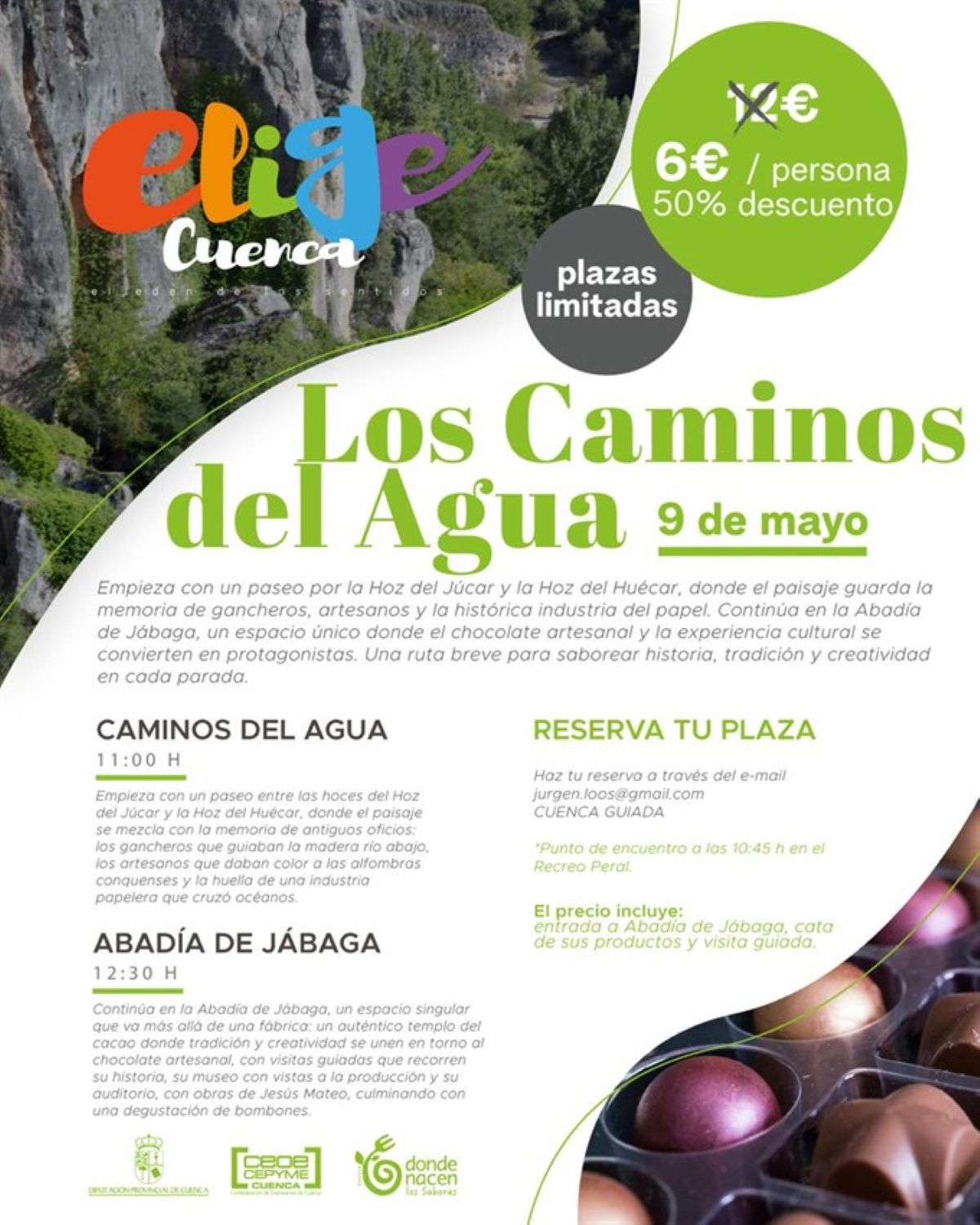 “Como agua para chocolate”: una ruta en Cuenca para ver Los Caminos del Agua y degustar bombones