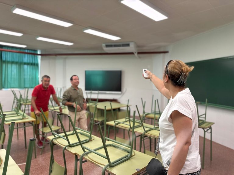 Todo listo para las oposiciones de maestro en C-LM: aulas preparadas y aire acondicionado