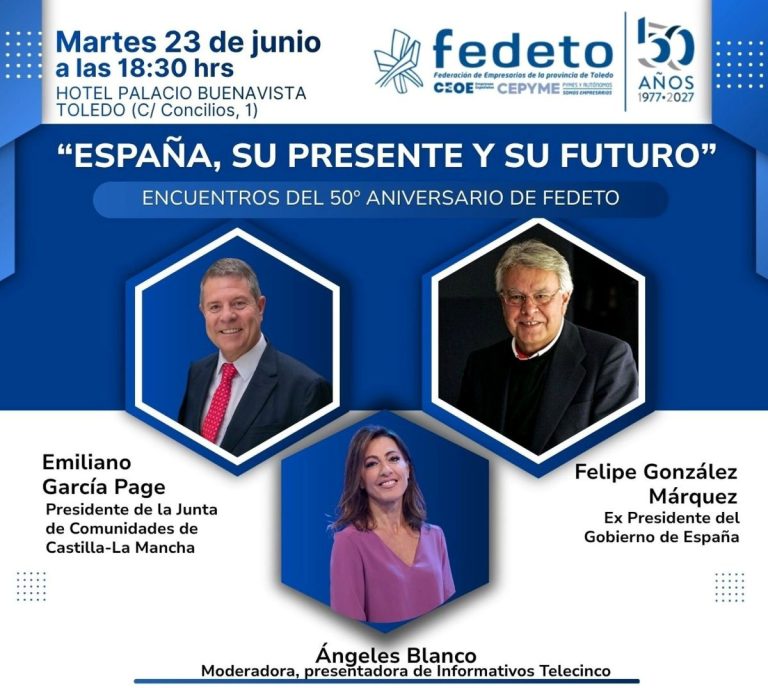 Felipe González y Page hablarán sobre España en un evento en Toledo