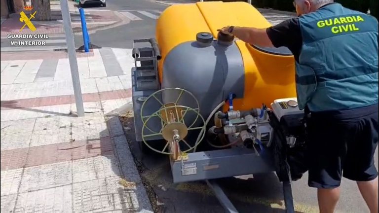 Investigados en Ciudad Real tras robar una motobomba y 1.000 litros de combustible de una planta de Sevilla